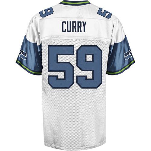 Seattle Seahawks #59 Curry White Jerseys Authentic Football Jersey Size 48-56 (Please Select the Size When You Order, Can Do Drop Shipping)