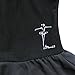 TiaoBug Girls' Sheer Ruffle Short Sleeve Tutu Skirted Ballet Dress Gymnastic Leotard for Dance/Ballet/Trainning Size 5-6 Black