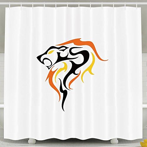 Darr Leo Lion Polyester Fabric Shower Curtains 72*72inch