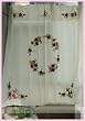 Vintage 3d Patchwork Redrose Shower Curtain W/valance-Red