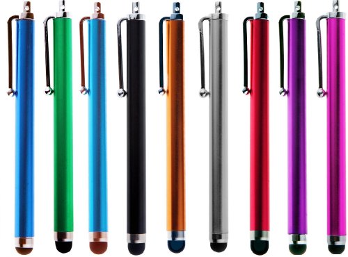Sty-HD 9 pcs Rainbow of Colors Capacitive Stylus/Styli 