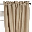 52-Inch by 63-Inch Hopsack Thermal Backed Black Out Pole Top Panel, Taupe