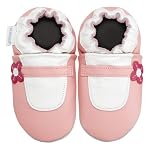 Robeez Infant/Toddler Mary Jane Slip-On,Pink,0-6 Months (US Infant 0-3 M)
