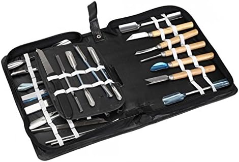 Happykueen 46 PCS Culinary Carving Tool Fruit and Vegetable Carving Knives Garnishing Set
