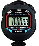 ProCoach Sports Stopwatch Timer RS-013 - Water Resistant, Large Display • with Date, Time and Alarm Function • Ideal for Sports Coaches and Referees