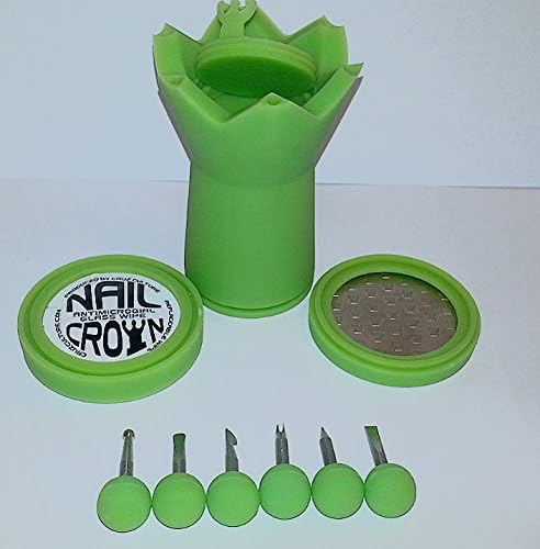 The Nail Crown All- in-One Color Changing Silicone Container (Lime Green)
