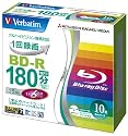 三菱化学メディア Verbatim BD-R (ハードコート仕様) 1回録画用 25GB 1-6倍速 5mmケース 10枚パック ワイド印刷対応 ホワイトレーベル VBR130RP10V1