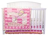 DR. SEUSS PINK OH, THE PLACES YOU'LL GO! - 3 PIECE CRIB BEDDING SET