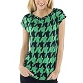 GO International&reg; Sleeveless Graphic Tee Shirt - Ebony/Green