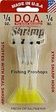 DOA 1/4 oz. Scented Shrimp - 3" Glow/Chart - 3 Pk