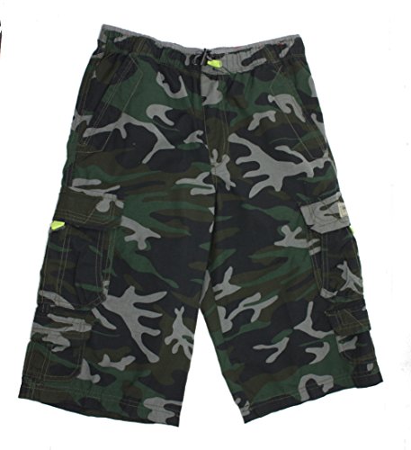 Unionbay® Boys' 100% Cotton Cargo Short With Pull On, Elastic Waist