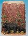 Black BEAR Lodge WASTEBASKET trash can BATHROOM