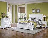 IMAGE OF Naples Queen Bed, Night Stand, and Chest with White Finish