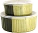 Kitchen & Housewares : Sango Gold Dust Black Covered Storage Baker Set