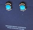 Turquoise & Sterling Silver w/ Post