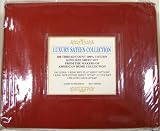 New King Size 100% Cotton 400 Thread Count Burgundy Bed Sheet Set 4Piece Flat Sheet Fitted Sheet and Pillowcases