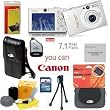Canon PowerShot SD1000 7.1MP Digital Elph Camera SILVER+4GB KIT