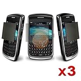3 Pack Privacy Screen Protector Filter for Blackberry Tour 9630 Niagara