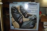 Relaxor 5 Motor Massaging Seat Topper w/ Soothing Heat Back Massager