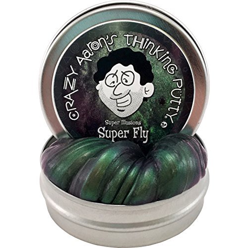 Crazy Aaron s Thinking Putty SF003 Superfly Super Illusions Putty -Mini 2" Tin