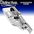 Distinctive 1-4 (Quarter Inch) Quilting Sewing Machine Presser Foot with Edge Guide - Fits All Low Shank Snap-On Singer*, Brother, Babylock, Euro-Pro, Janome, Kenmore, White, Juki, New Home, Simplicity, Elna and More!