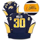 Ryan Miller Buffalo Sabres Navy Reebok Premier Jersey - Autographed NHL Jerseys