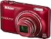 Nikon COOLPIX S6400 Compact Digital Camera - Red (16MP, 12x Optical Zoom) 3 inch LCD