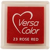 Tsukineko Small-Size VersaColor Ultimate Pigment Inkpad, Rose Red