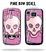 Protective Vinyl Skin Decal for SAMSUNG IMPRESSION SGH-A877 - Pink Bow Skull