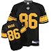 Hines Ward Jersey: Reebok Black Alternate Replica #86 Pittsburgh Steelers Jersey - XX-Large