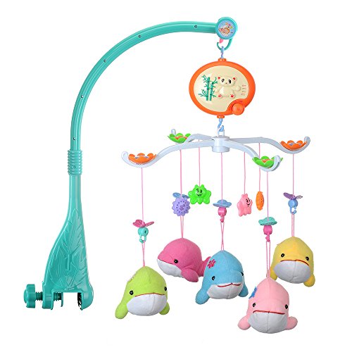 VicTsing Baby Mobile Crib Rotate Bed Bell with Music