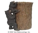 Black Bear Wastebasket