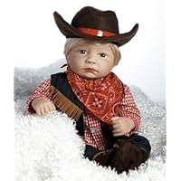 Lil' Cowboy, 19-Inch Collectible Real Lifelike Vinyl Child Doll (Artist: Jen Printy) by Paradise Galleries Dolls