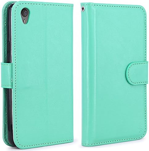 OnePlus X Case, LK OnePlus X Wallet Case, [Kickstand Feature] Luxury PU Leather Case Flip Cover Built-in Card Slots &amp; Stand For OnePlus X, Mint