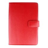 Bundle Monster Barnes & Noble Nook Ebook Genuine Leather Opening Case Cover Jacket with Interior Compartments - Red