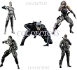 Metal Gear Solid Series 2 - Collection of 5 Figures (Raiden, Old Snake, Naked Snake, Vamp, The Boss)
