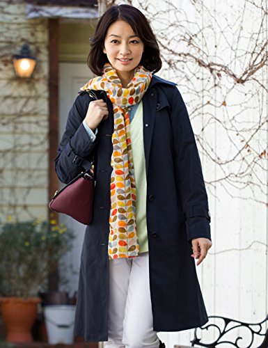 レディース トレンチ レインコート トレンチコートタイプのレインウェア 防水・撥水加工でロングなトレンチコート。かわいい・おしゃな色にも合うコートでビジネス(通勤)もカジュアルにも