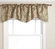 Stylemaster Bali 56-Inch by 17-Inch Lined Scalloped Valance with Cording, Natural
