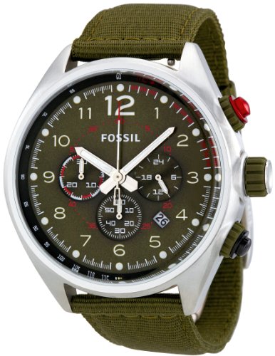 Fossil Men's CH2726 Flight Green Dial Watch