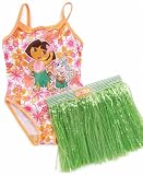 Search : Dora the Explorer Kids Swimwear, Little Girls Swimsuit and Hula Skirt