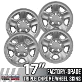 2002-2008 Dodge Ram 1500 Pickup 17 Chrome Wheel Skins 