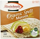 Manischewitz Organic Spelt Matzo Cracker, 10 Ounce