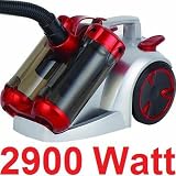 Produkt-Bild: Weltst&auml;rkster Staubsauger mit 2900 Watt in silber rot
