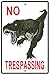 CROSSWALKS No Trespassing T-Rex 10