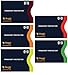 RFID Blocking Sleeves, Set with Color Coding | Identity Theft Prevention RFID Blocking Envelopes by Boxiki Travel (Set of 5 Passport Sleeves) (Navy Blue)