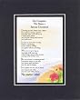 Touching and Heartfelt Poem for Daughters - My Daughter, We Share a Special Closeness Poem on 11 x 14 Double Beveled Matting