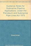 Guidance notes for submarine pipeline applications under the Petroleum and Submarine Pipe-Lines Act 1975