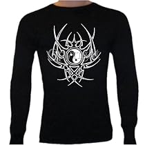 Ying Yang Tribal Tattoo Thermal Shirt