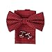 DBC3C03 Multi Checkered Gift Microfiber Bow Tie Hanky Cufflinks Set By Dan Smith