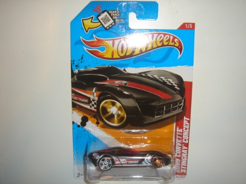 2012 hot wheels thrill racers city stunt 2009 corvette stingray concept black 19 cheap price